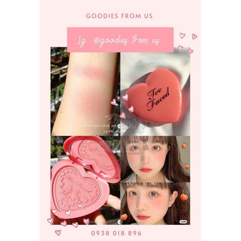 Má hồng Too Faced Love Flush - Love Hangover SALE 70% !!