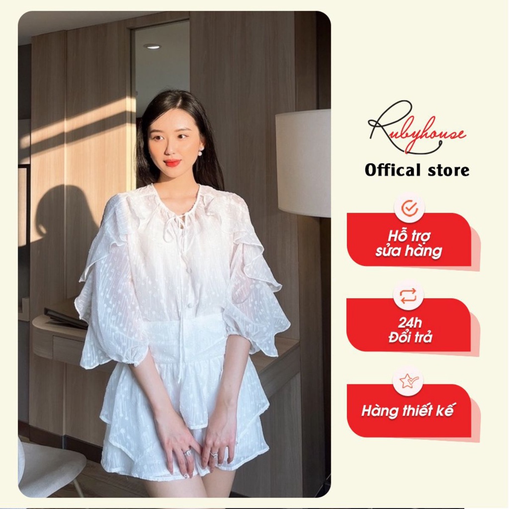 Set tơ bèo chấm bi Ruby House - 3077
