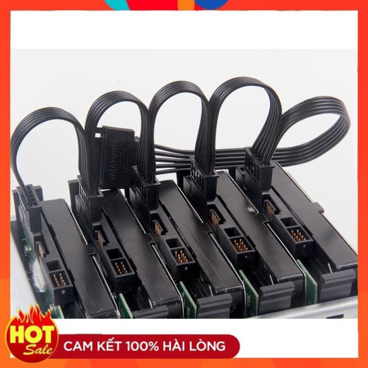 Dây cáp chia nguồn SATA 1 ra 3 4 5 đầu SATA 18 AWG và đầu 4 pin