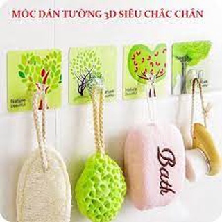 Móc Dán Tường 3D Treo Đồ Chịu Lực