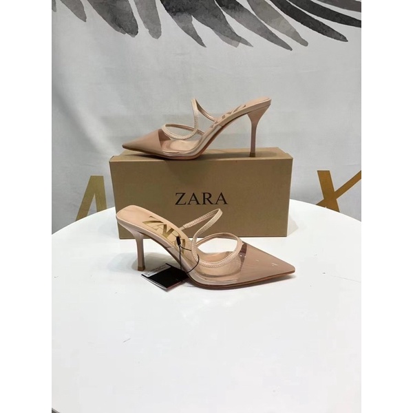 Sục zara mica quai trong gót nhọn mũi nhọn xuất dư fullbox