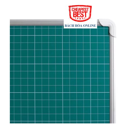 Bảng từ khung nhôm: trắng, từ xanh ô vuông, từ xanh ô ly khổ 60x80cm