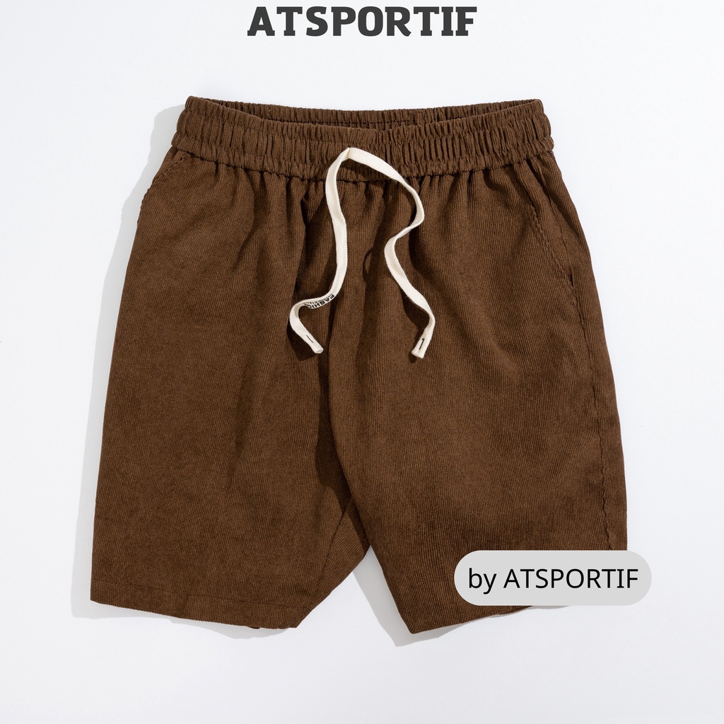 Quần Short Nam ATMAN Chất Liệu Nhung Tăm 5 Màu Trẻ Trung, Cá Tính
