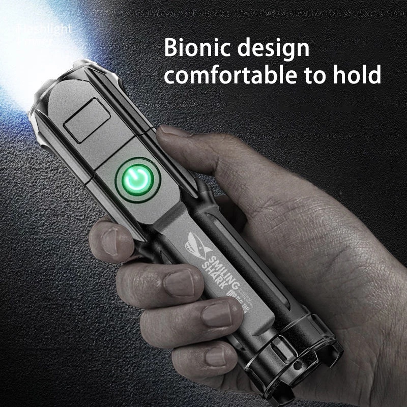 Đèn pin nhỏ gọn siêu sáng 3 chế độ tiện lợi Đèn pin LED siêu sáng sạc lại được