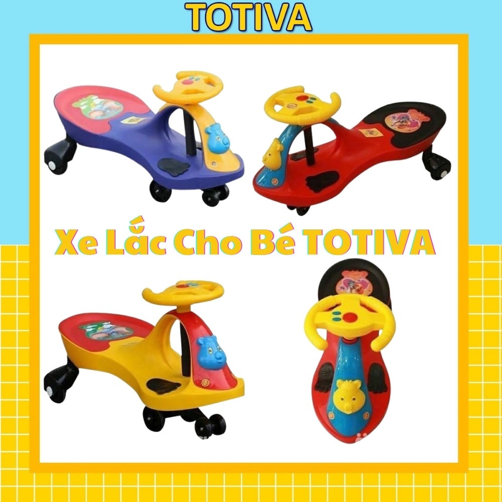 Xe lắc cho bé Totiva xe lắc trẻ em có nhạc cho bé nhựa Việt Nhật