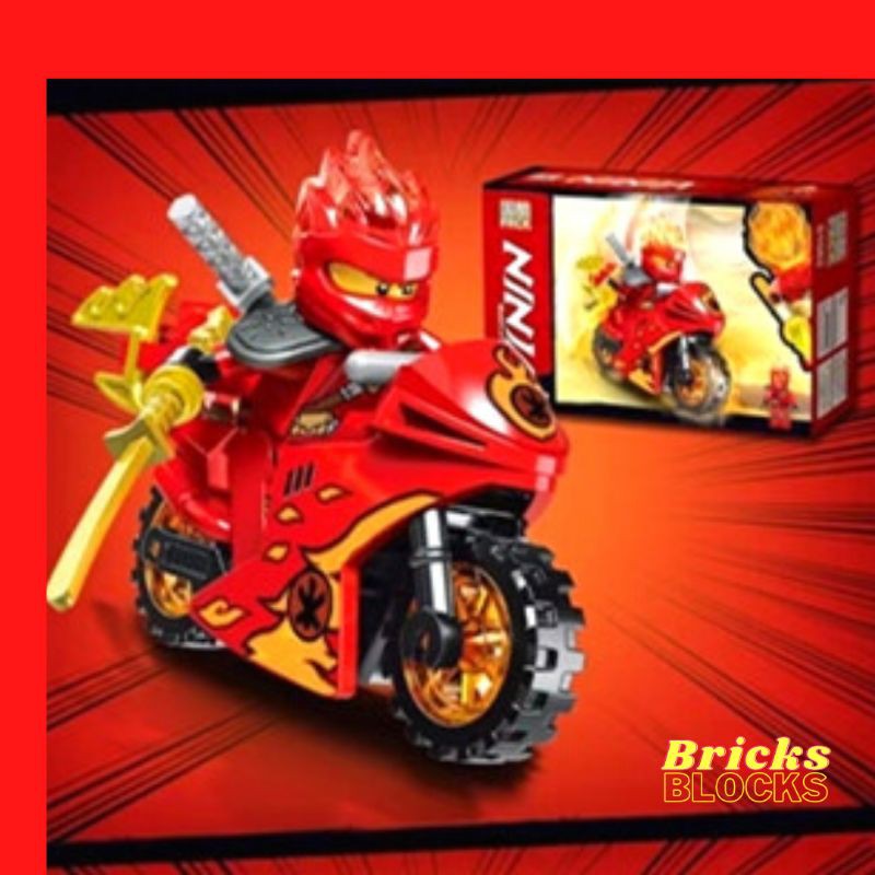 Mới Mô Hình Đồ Chơi Lego Ninjago Ninjago + Motor Gold Ninjago Kai Jay Zane Llyod Garmadon 's