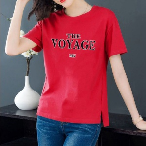 Short-sleeved T-shirt women's summer middle-aged mother's loose large size printed temperament tops