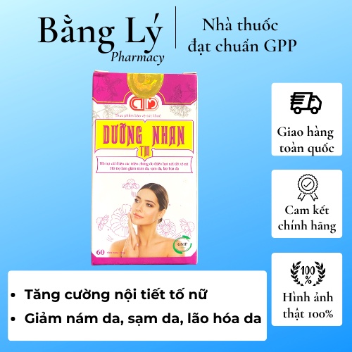 Dưỡng Nhan TM - Tăng cường nội tiết tố nữ, hỗ trợ giảm nám da, sạm da, lão hóa da