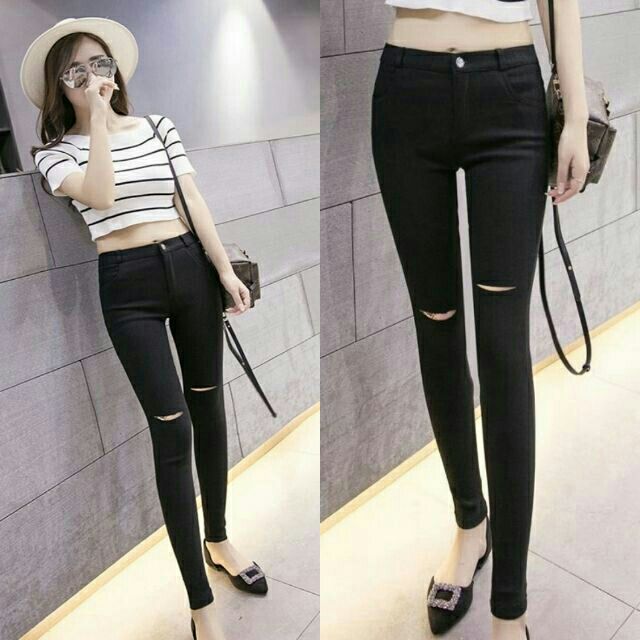 QUẦN SKINNY RÁCH GỐI HÍT HÓT