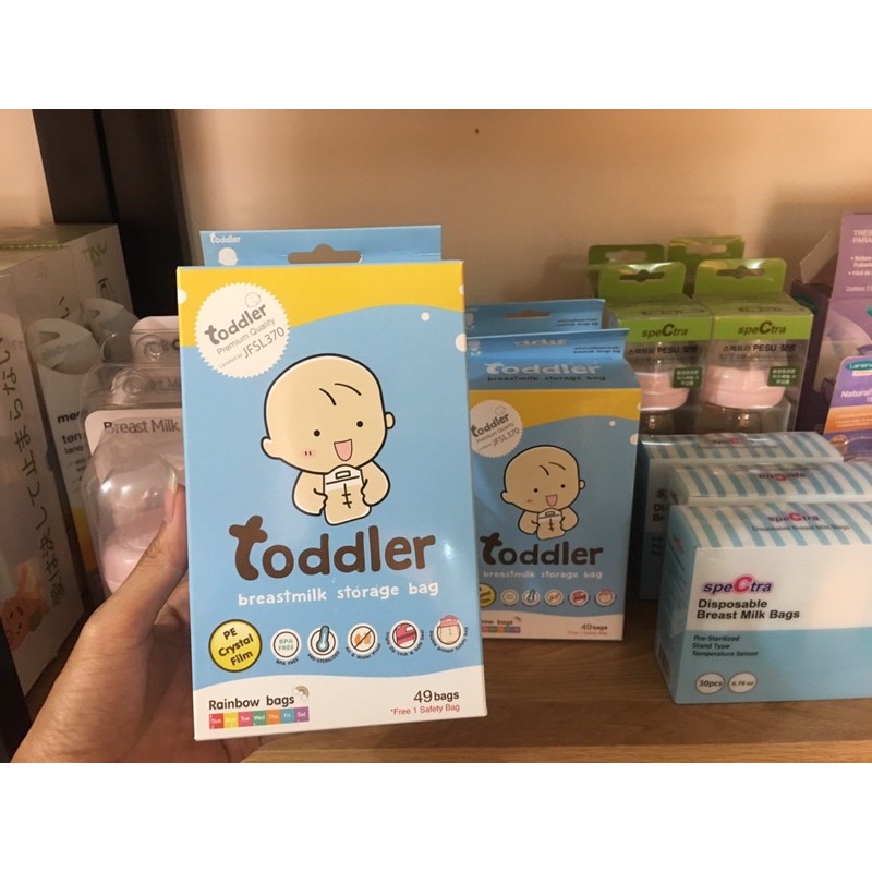 Túi trữ sữa Toddler 250ml hộp 49 túi - Thái Lan