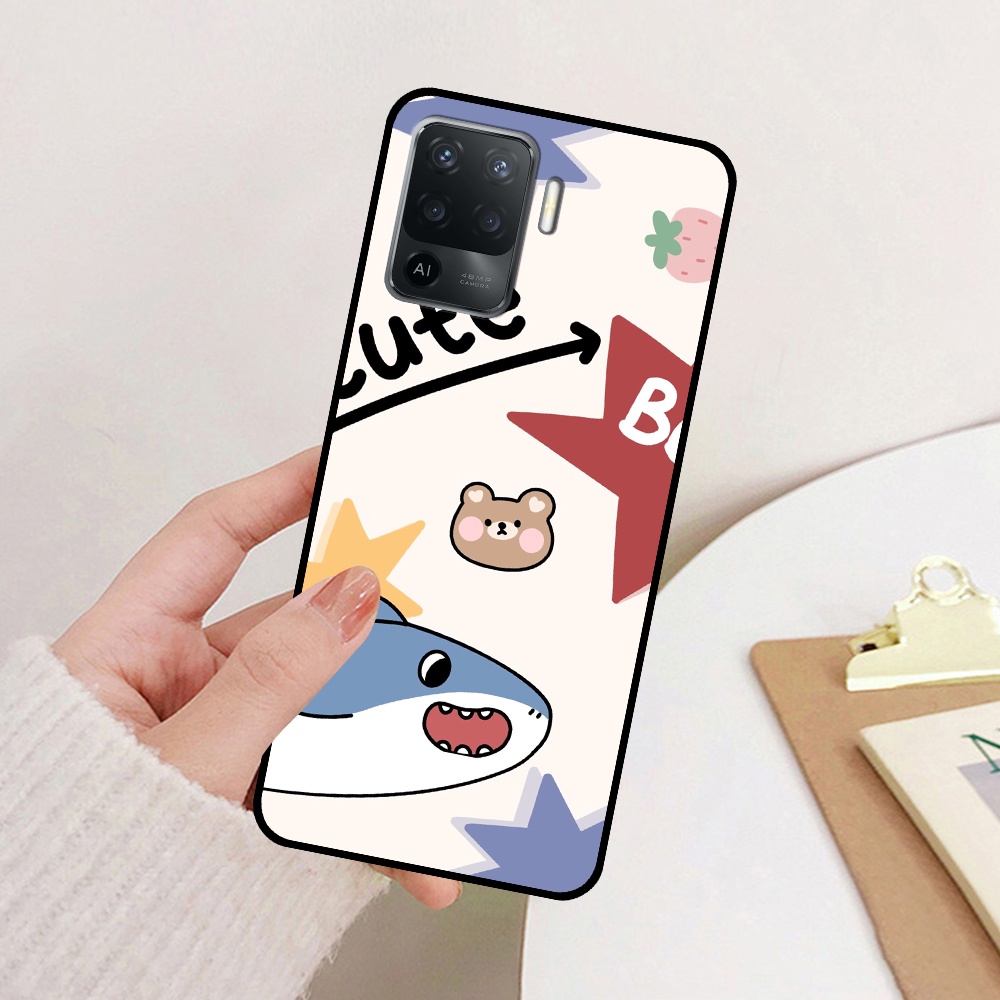 Ốp Oppo A94 in hình cá mập, khủng long dễ thương, cute (T01 - T06)