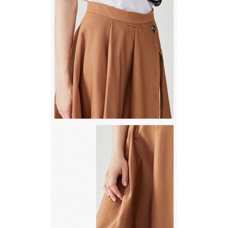 Chân váy kaki phối voan Vero Moda auth