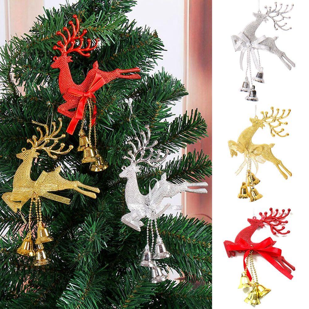 Dây Treo Trang Trí Cây Thông Noel|Chuông Giáng Sinh Hoạ Tiết Giáng Sinh