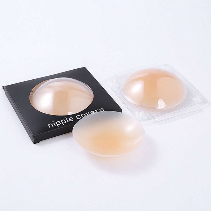 Miếng dán ngực tự thân nhiệt không keo, Miếng dán ngực silicon tàng hình chống nước SAVILL D172