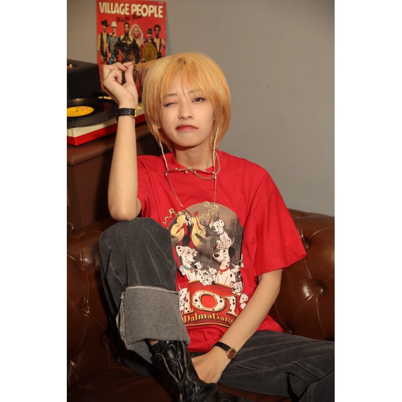 Áo thun retro SXINVASION- in hình 101 chú chó đốm