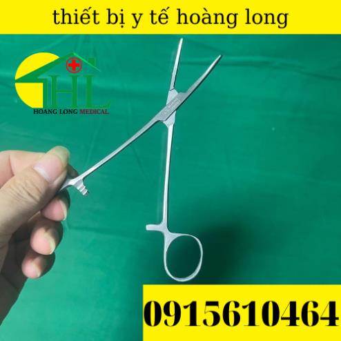 Panh Y Tế, Panh Gắp Phẫu Thuật, Pen Kẹp Y Tế, Panh Cong Không Mấu 14cm - Hàng Pakistan