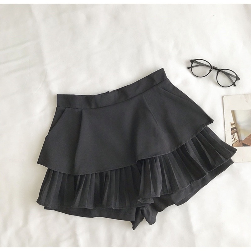 Chân váy nữ XẾP LY HAI TẦNG 2 TÚI xinh // Thiên yết sỉ = Lẻ | BigBuy360 - bigbuy360.vn