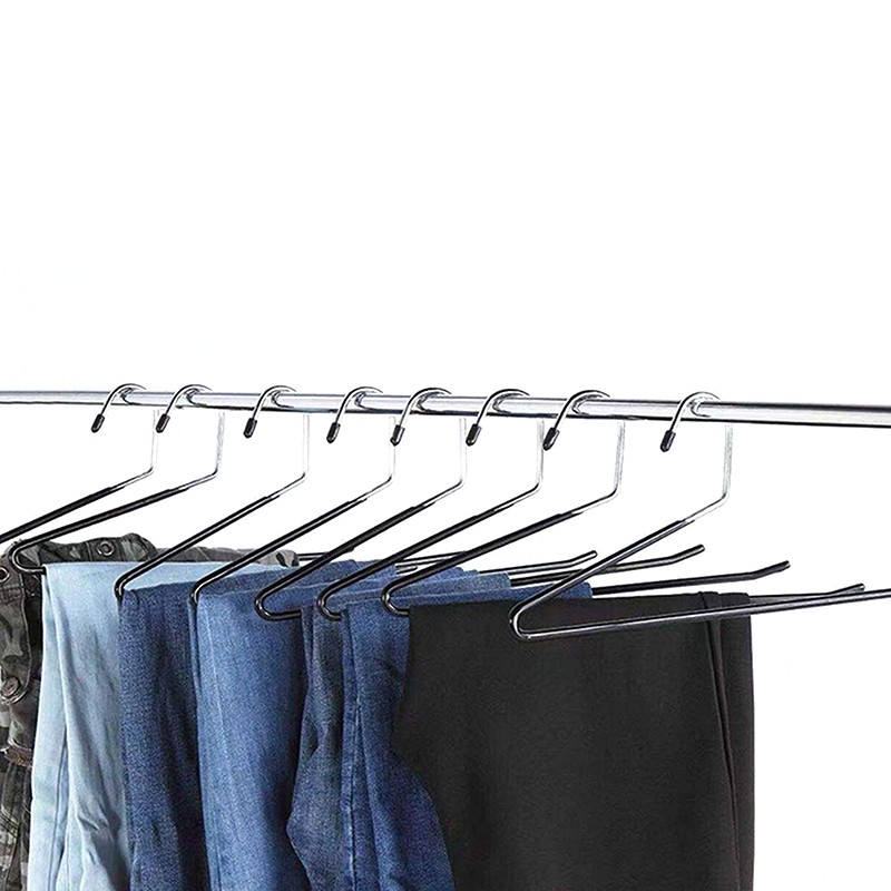 20Pc Metal Open-End Non Slip Pant Trouser Slack Hangers Organisers