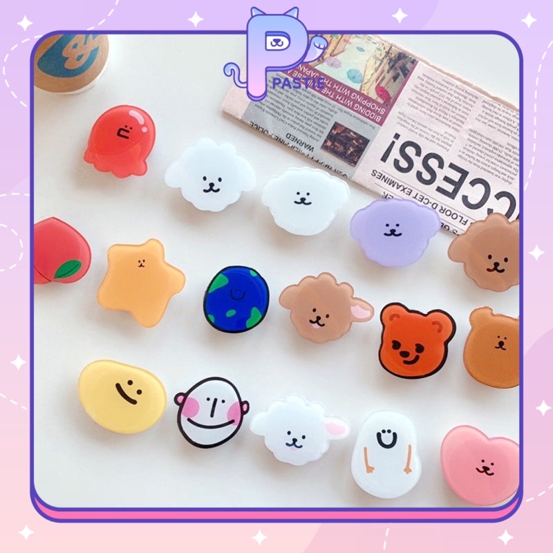 Popsocket, Giá đỡ cho điện thoại Epoxy hoạt hình đáng yêu, nhiều màu sắc