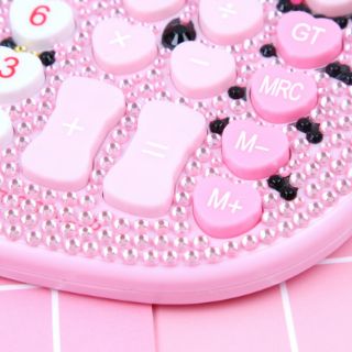 Máy Tính Hình Mèo Hello Kitty Đính Đá Dễ Thương