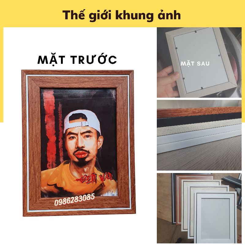 Khung ảnh 13x18 mẫu đẹp để bàn tiệc cưới, tặng kèm chân để bàn | BigBuy360 - bigbuy360.vn