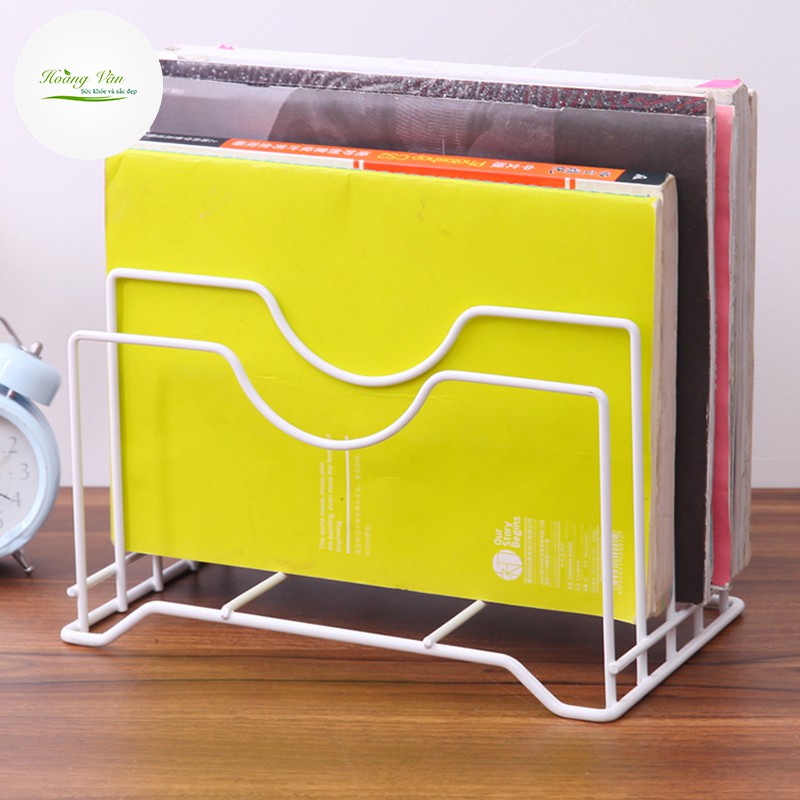 Kệ để nắp nồi dao thớt đa năng 4 ngăn thép sơn tĩnh điện | BigBuy360 - bigbuy360.vn