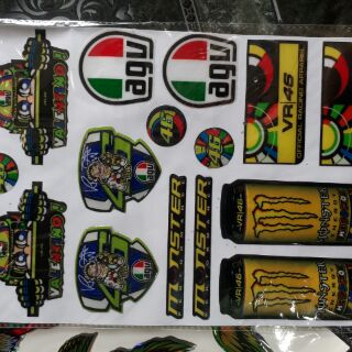 Tem nổi trang trí xe máy