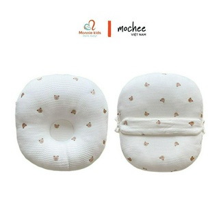 Vỏ gối chống trào ngược cho bé waffle tổ ong Mochee kích thước 70x70cm và 70x80cm