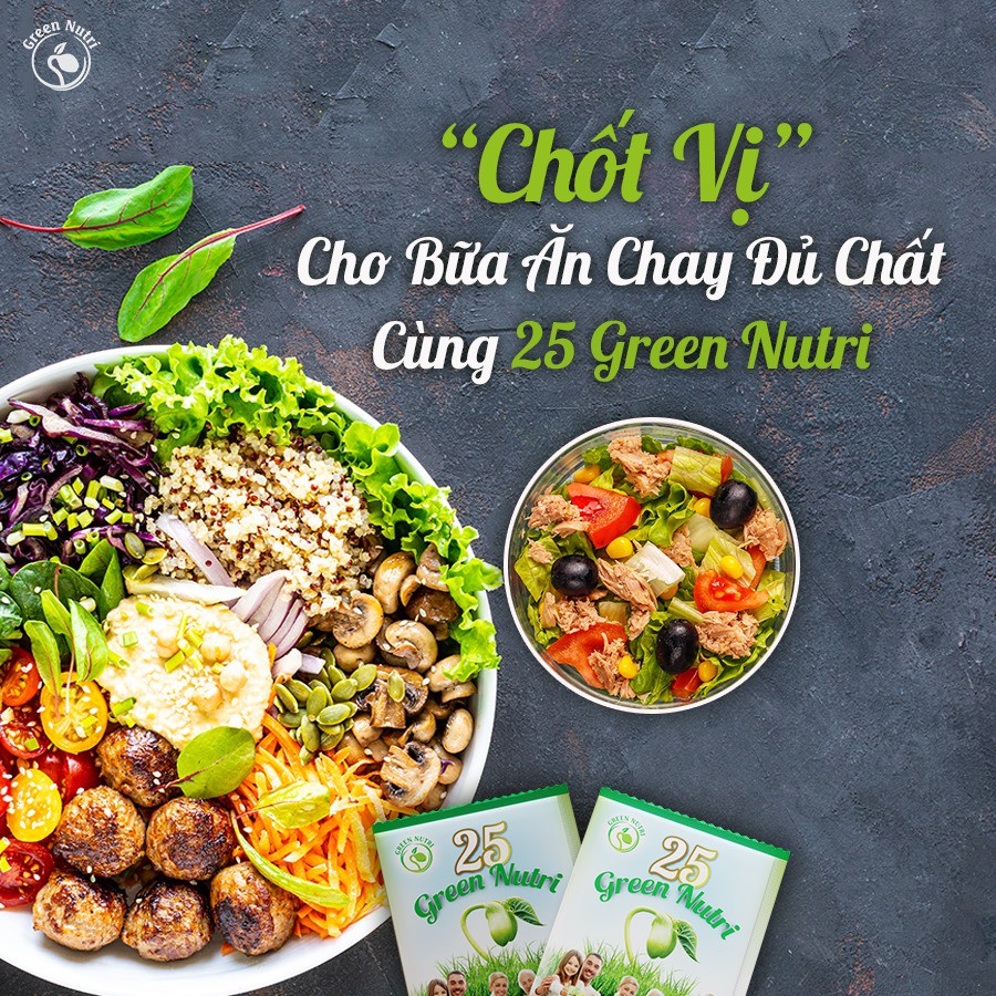 Sữa Hạt Ngũ Cốc 25 Green Nutri Hộp Giấy 625gram