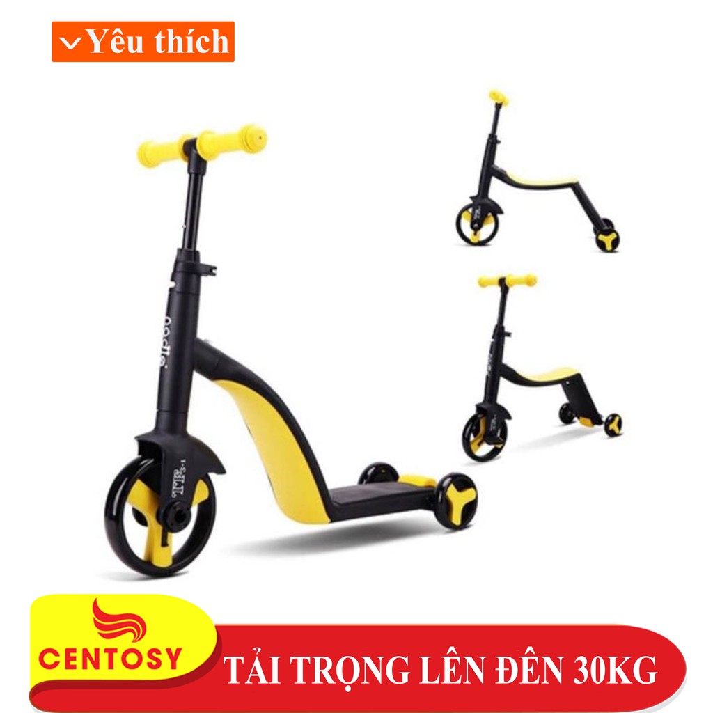 Xe scooter 3in1  màu Siêu hấp dẫn dành cho bé từ 3 đến 9 tuổi