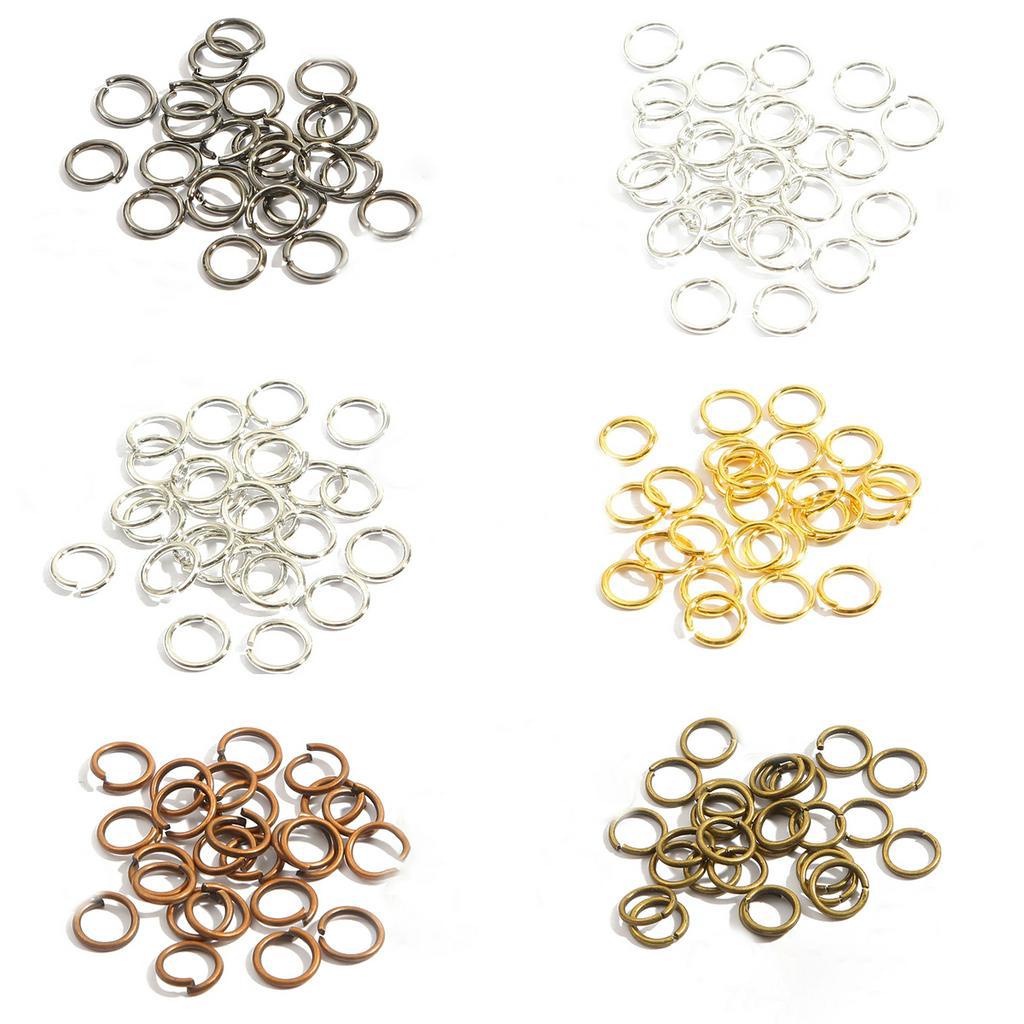 Beadia Bộ 50-200 Vòng Nối Khuyên Tai Mạ Vàng / Bạc Tuỳ Chọn 10-20mm