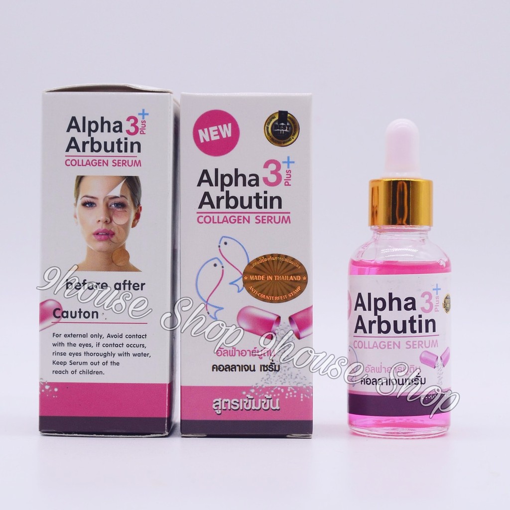 01 Hộp Serum ALPHA ARBUTIN 3Plus+ Collagen Thái Lan 40ml (Mặt & Body)