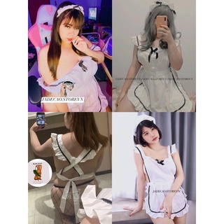 Cosplay nàng hầu trắng big size