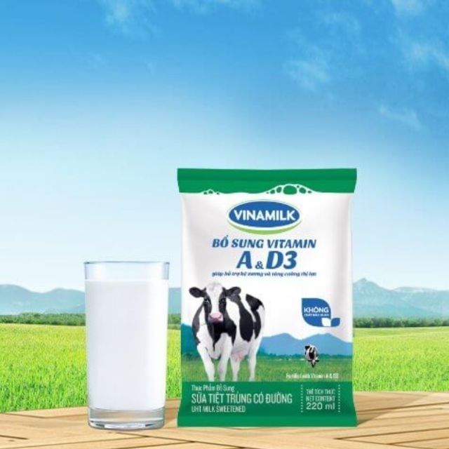 1 bịch sữa Vinamilk 220ml