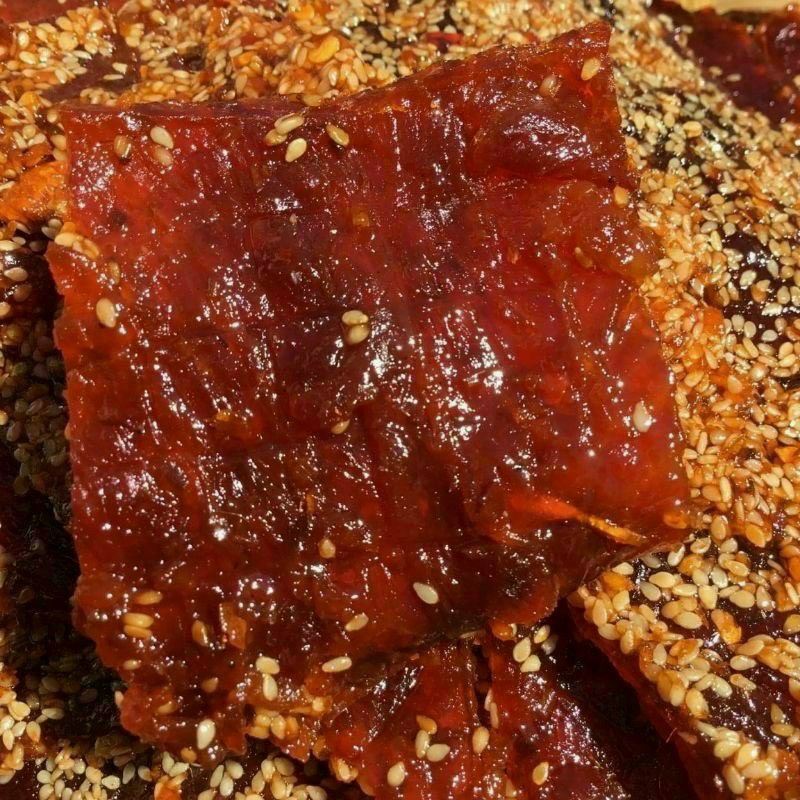 Khô Thịt Nai Tẩm Mè Lon300gr,  Hàng ngon nhà làm