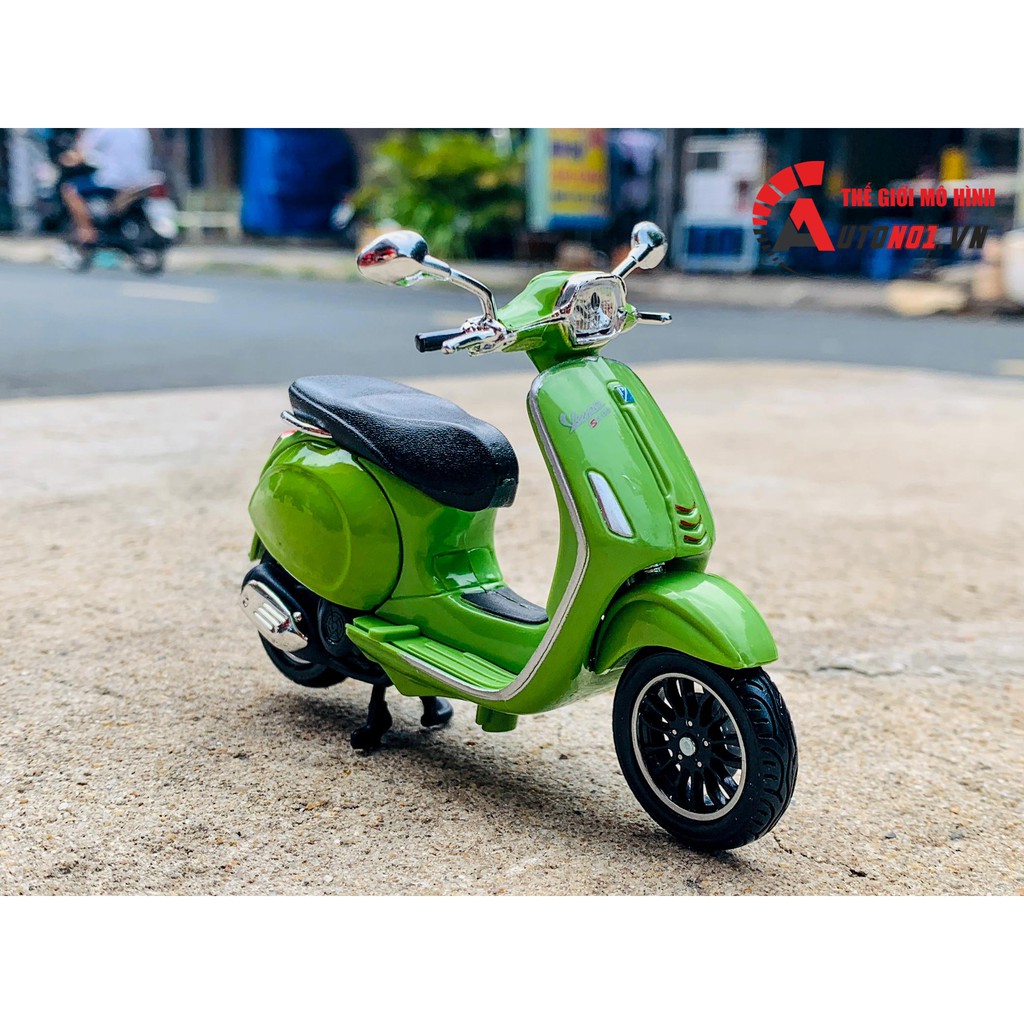 MÔ HÌNH XE VESPA SPRINT 150 ABS 2017 GREEN 1:18 MAISTO 7070O