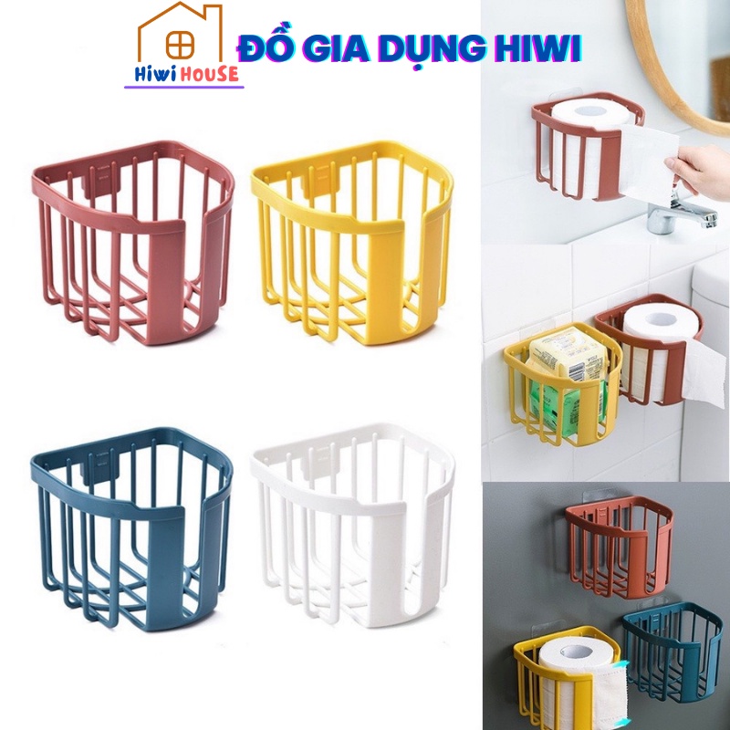 Giỏ đựng giấy vệ sinh bằng nhựa dán tường tiện dụng