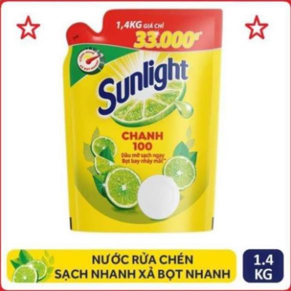 Nước rửa chén Sunlight Chanh túi 1.4kg