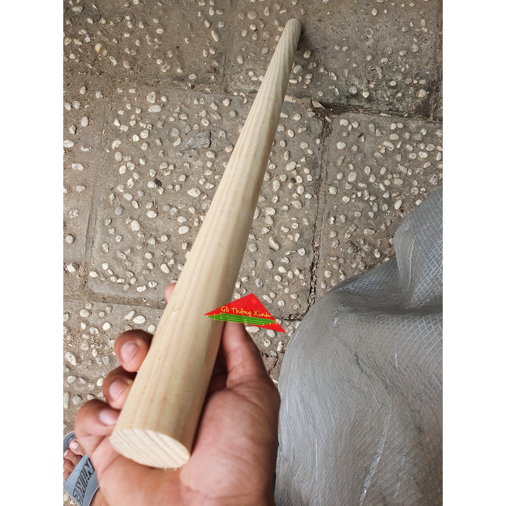 Thanh gỗ tròn to phi 5cm dài 1m làm chân bàn,chân ghế,làm cây phơi đồ, làm kệ treo quần áo, làm đồ kê vật dụng