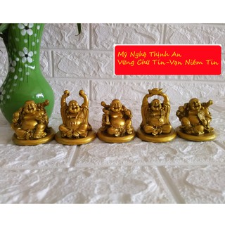 Năm tượng Phật Di Lặc an nhiên,tiền ,tài, hoan, hỷ DLN05