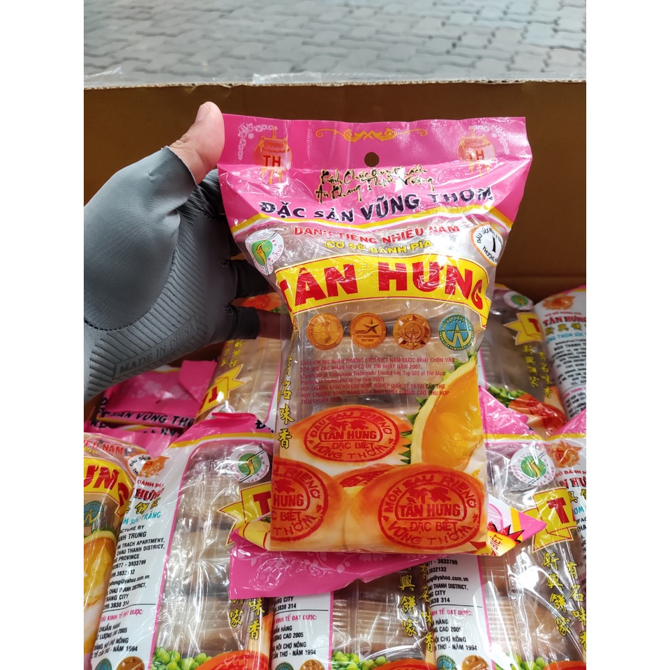 Bánh Pía Sầu Riêng 2 Trứng TÂN HƯNG 350G - Đặc sản Vùng Thơm Sóc Trăng