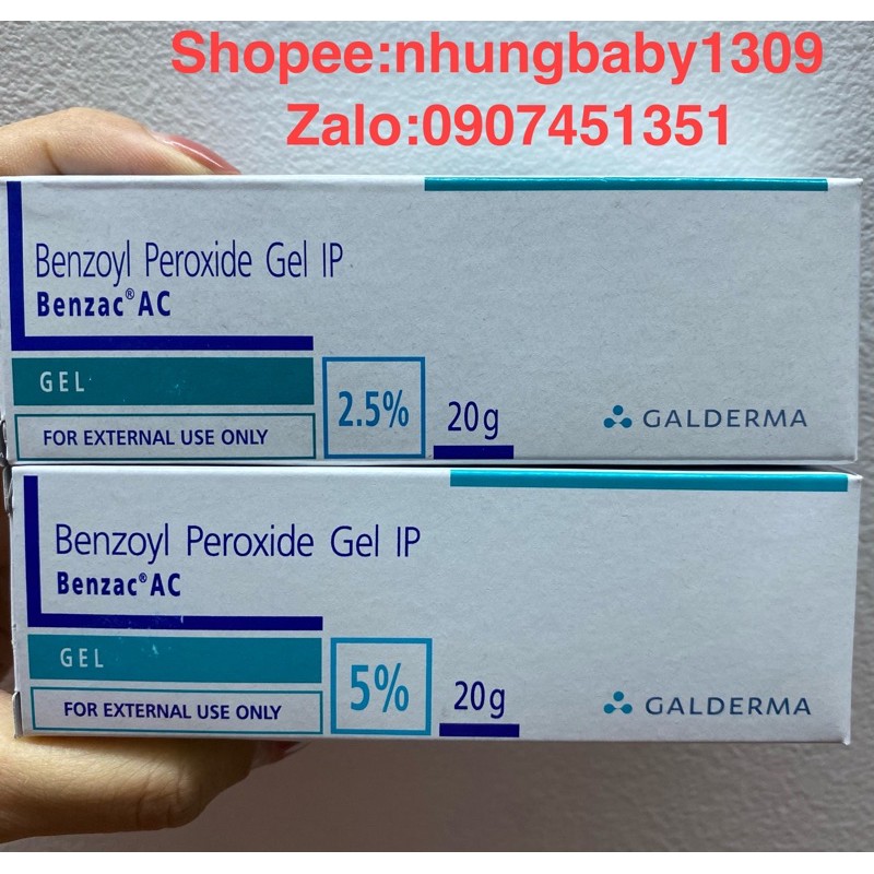 Benzoỳl Peroxìde Gel 2.5% & 5% loại bỏ các loại mụn | BigBuy360 - bigbuy360.vn
