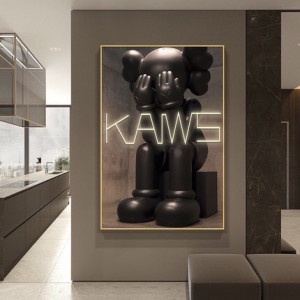 Tranh Chú Gấu bearbrick/ Kaws Treo Tường Phòng Khách/ Phòng Game/ Quà Tặng Khách Hàng