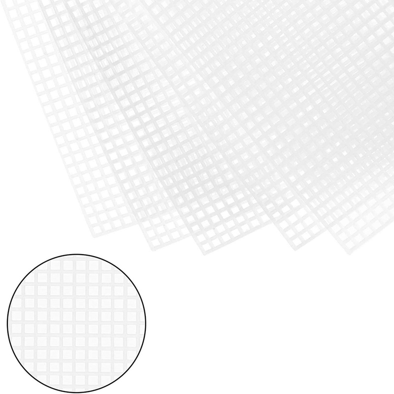 Bộ 10 Tấm Lưới Nhựa Acrylic 19.6x13 Inch Dùng Thêu Tranh Thủ Công