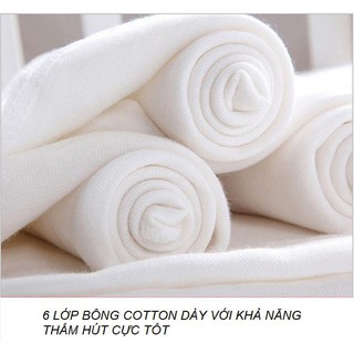 quần bỏ bỉm, tã vải 6 lớp bông