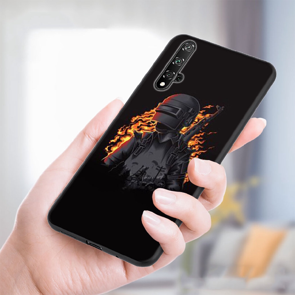 Ốp điện thoại họa tiết PUBG mũ lv3 cho Huawei Y5 Y6 Y7 Y9 Prime