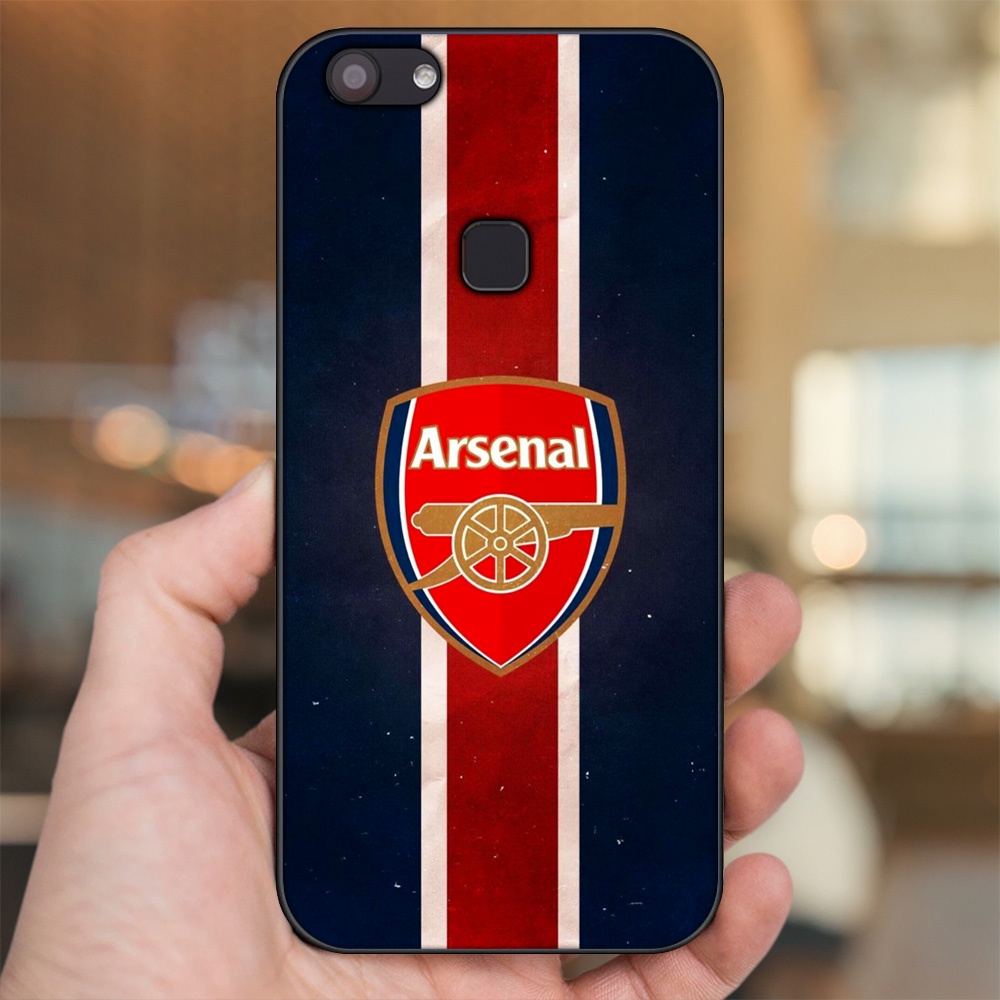 Ốp lưng Vivo V7, V7 Plus viền đen in hình Arsenal FC