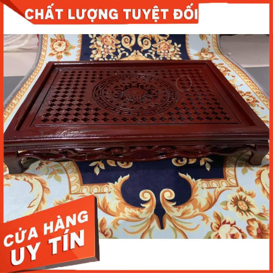 [XẢ KHO+FREE SHIP] Khay trà nhựa giả gỗ có chân