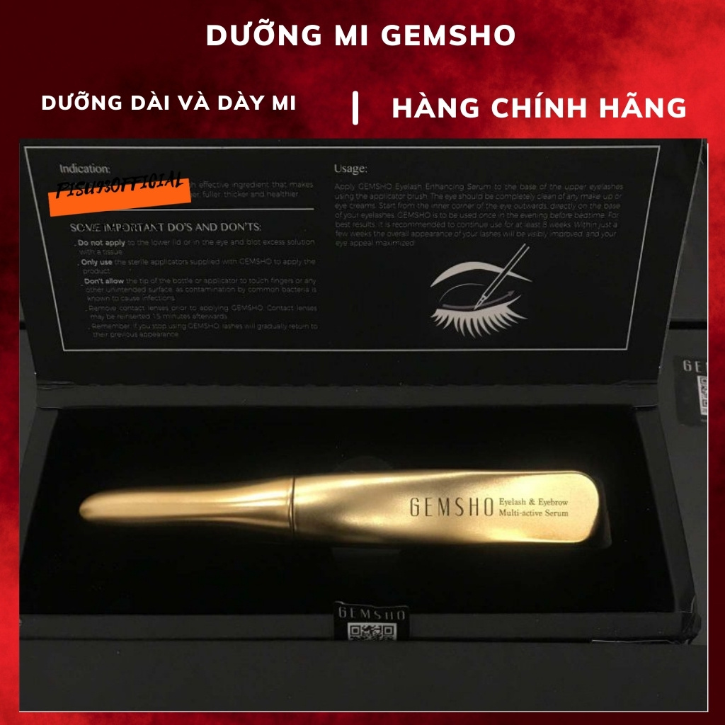 [XẢ KHO GIÁ SỐC] Serum dưỡng dài mi GEMSHO - Hiệu quả sau 2 tuần sử dụng.