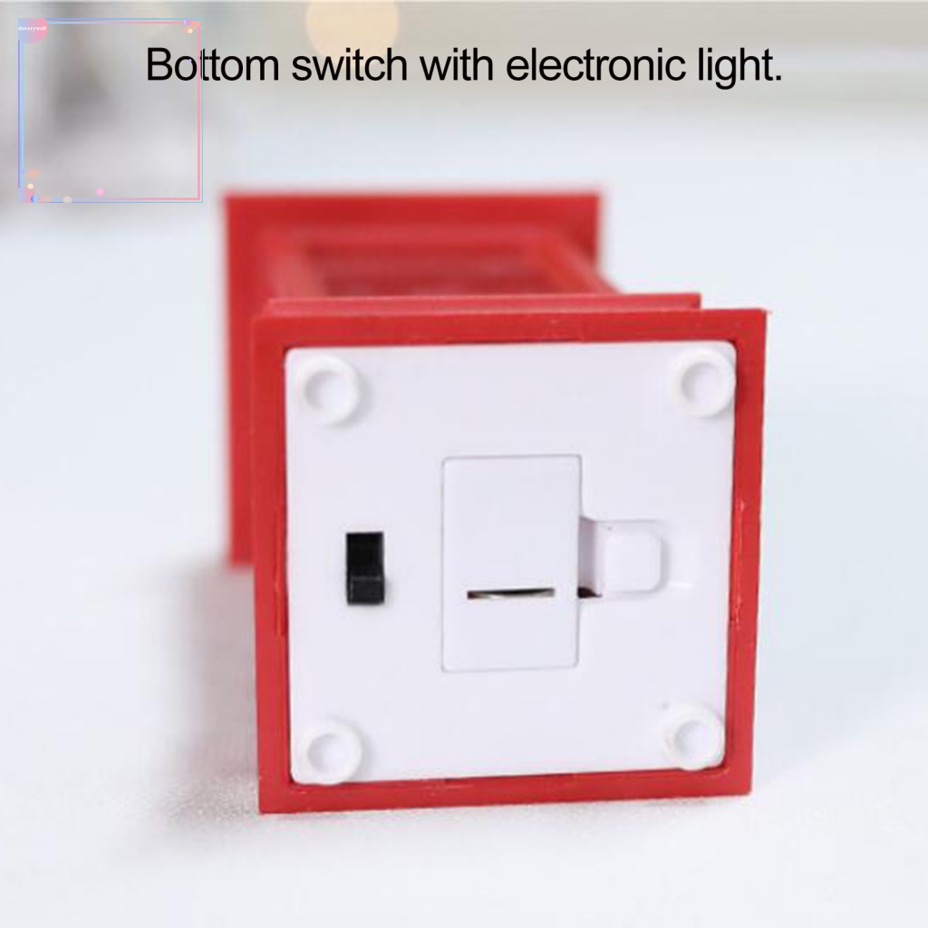 (DOV) Đèn Trang Trí Giáng Sinh Hình Bốt Điện Thoại Bắt Mắt